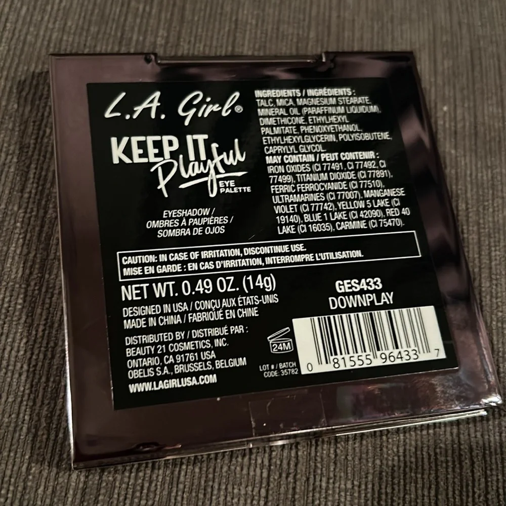 LA Girl Keep it Playful Eyeshadow Eye Palette GES433 DOWNPLAY NEW